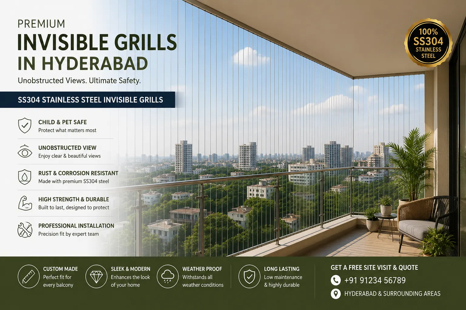 Invisible Grills in Hyderabad